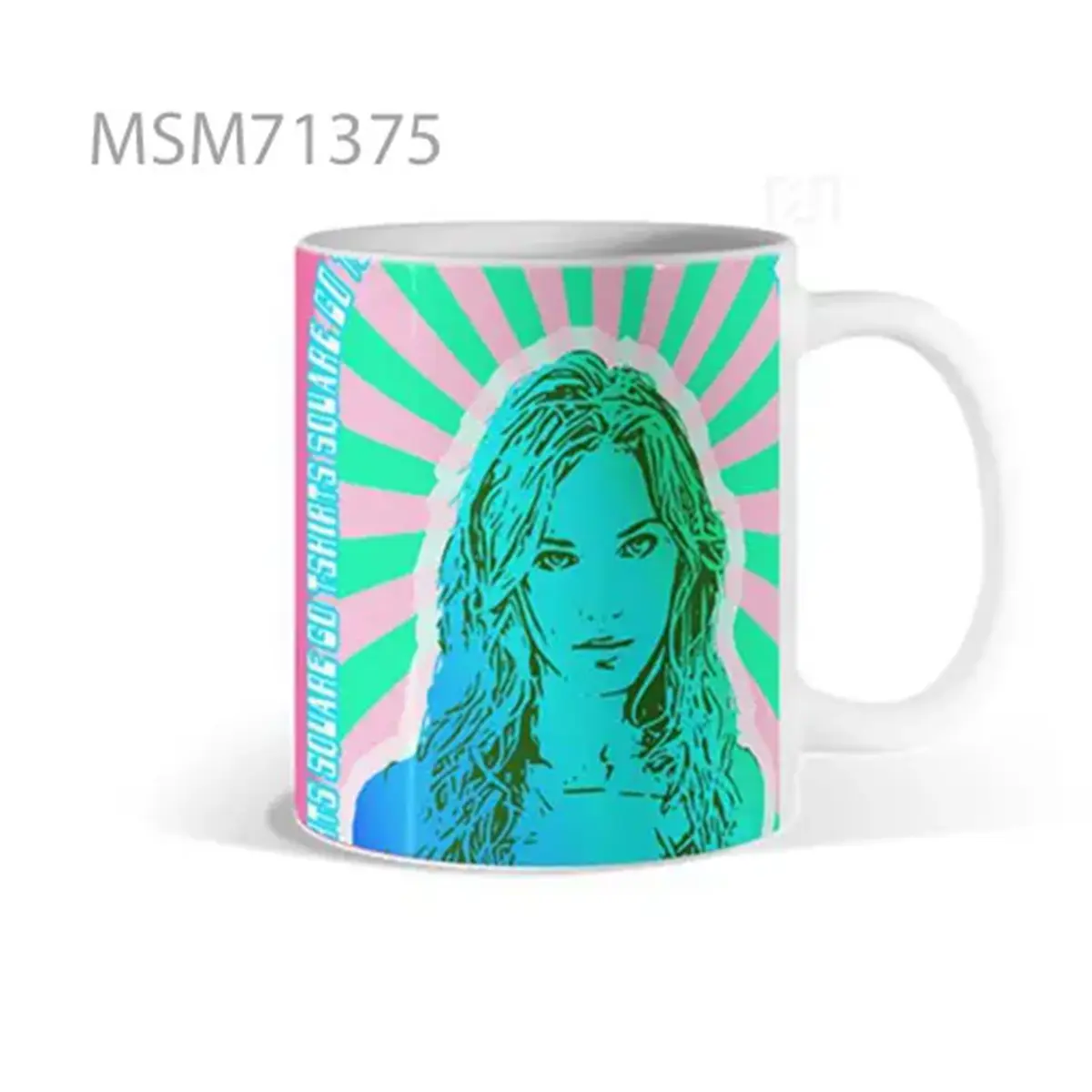 Pop Art Woman Radiate Mug
