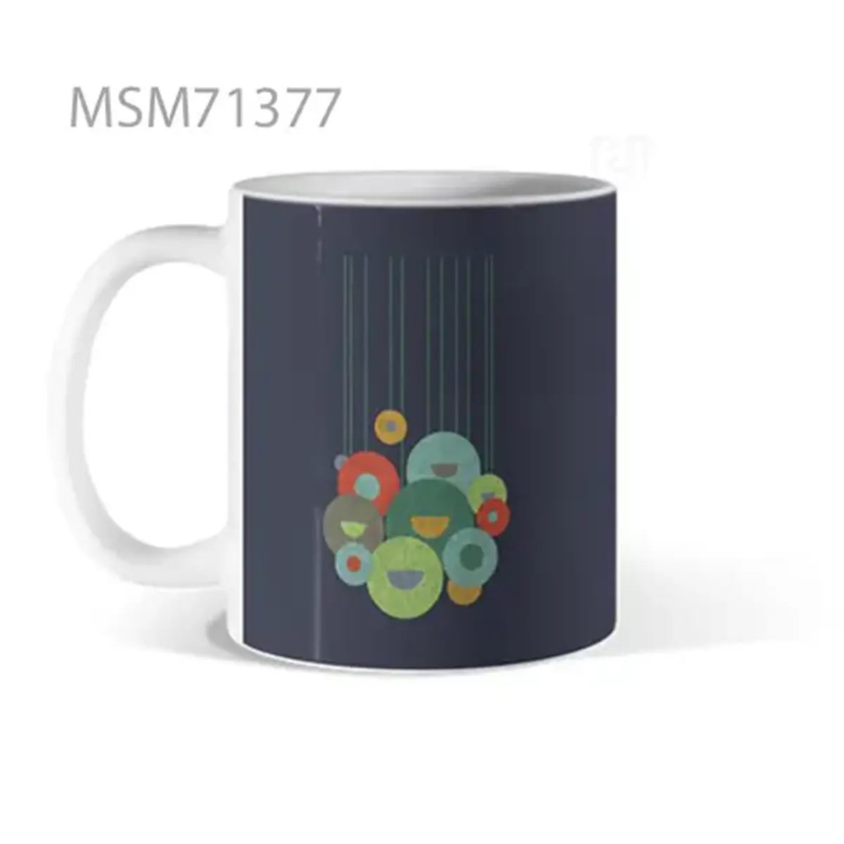 Pastel Donut Face Pattern Mug