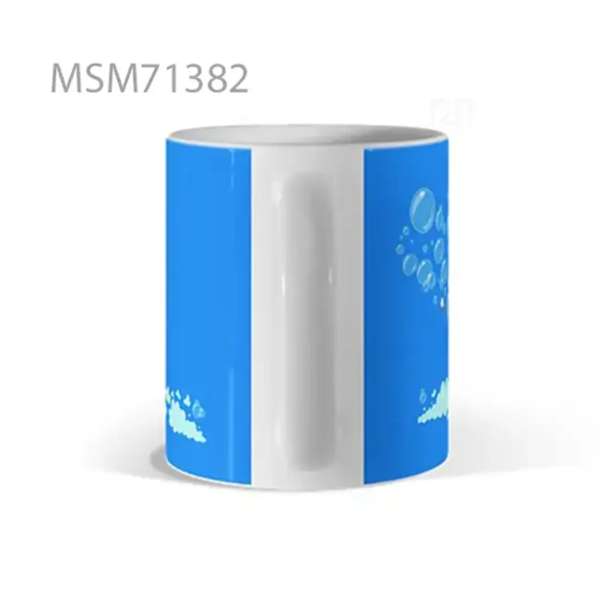 Blue Minimal Waves Mug