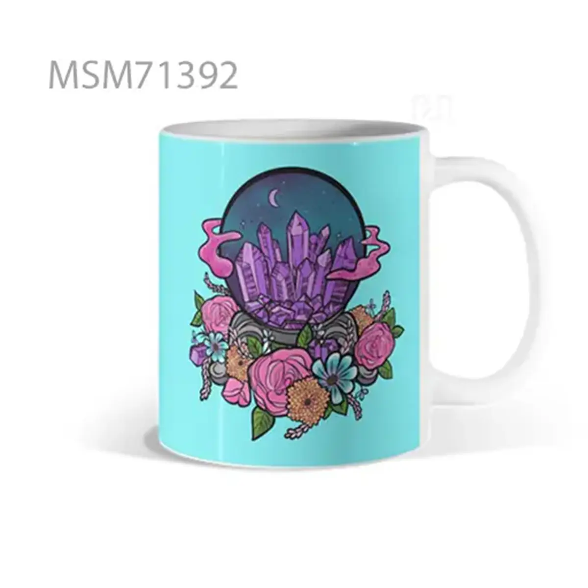 Purple Skull Garden Mug
