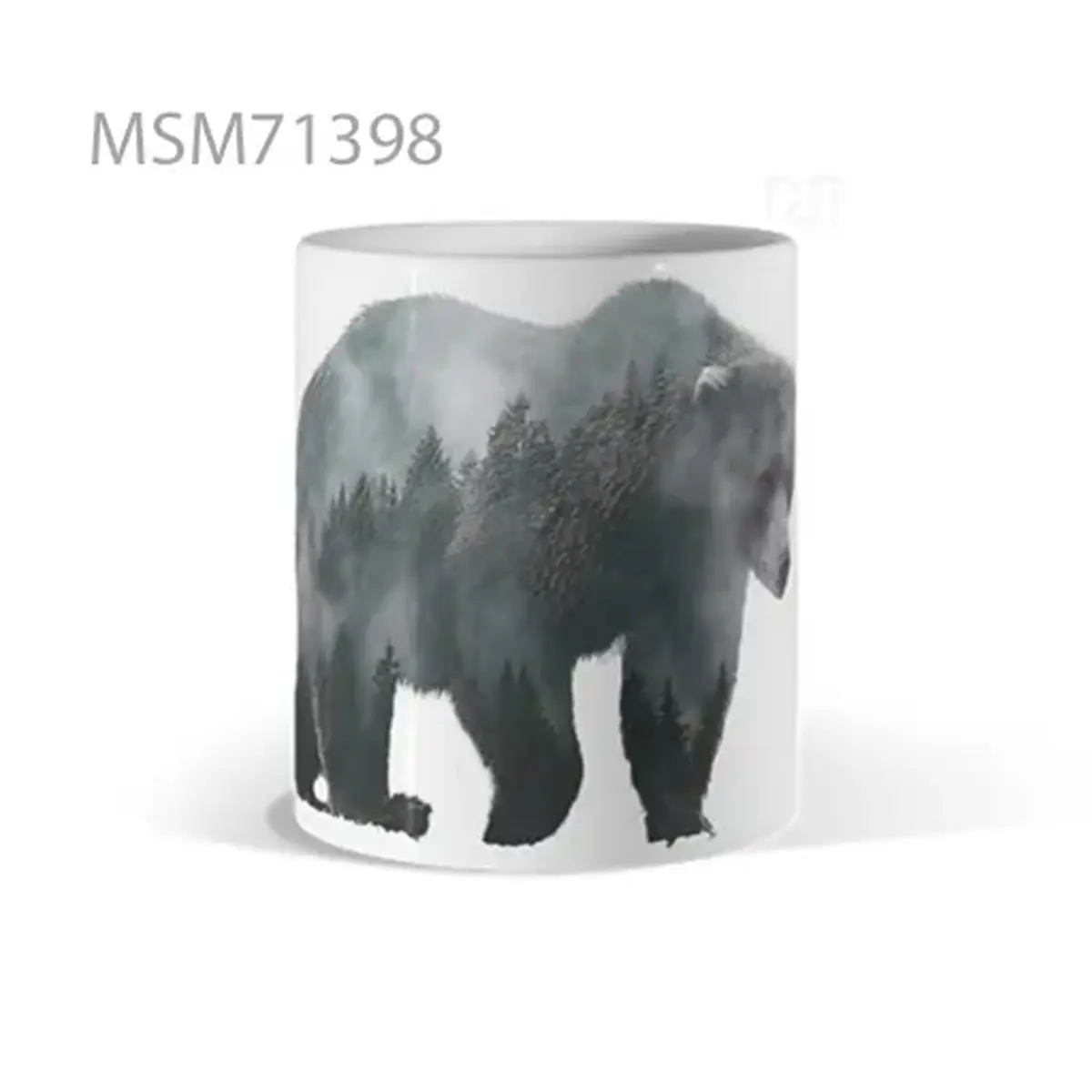Double Exposure Bear & Forest Mug