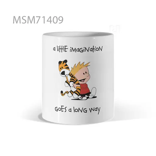 “Use Imagination” Little Girl Drawing Mug