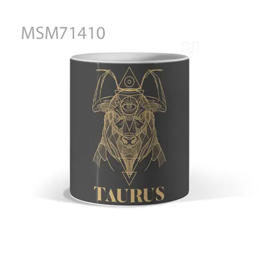 Taurus Zodiac Gold Line Mug