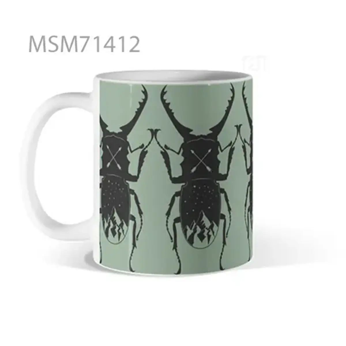 Insect Mandala Symmetry Mug