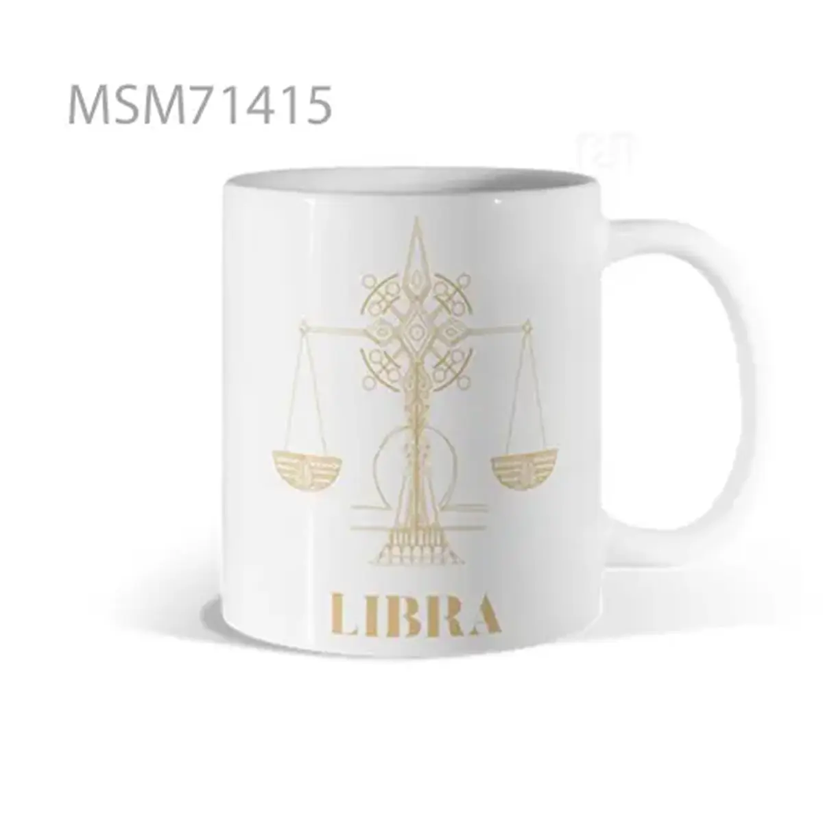 Libra Zodiac Gold Line Mug