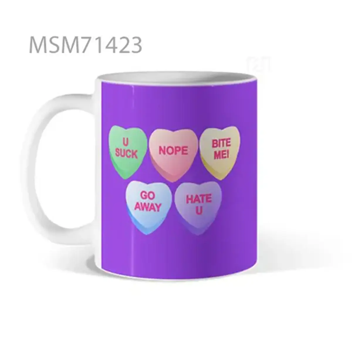 Candy Hearts Purple Edition Mug