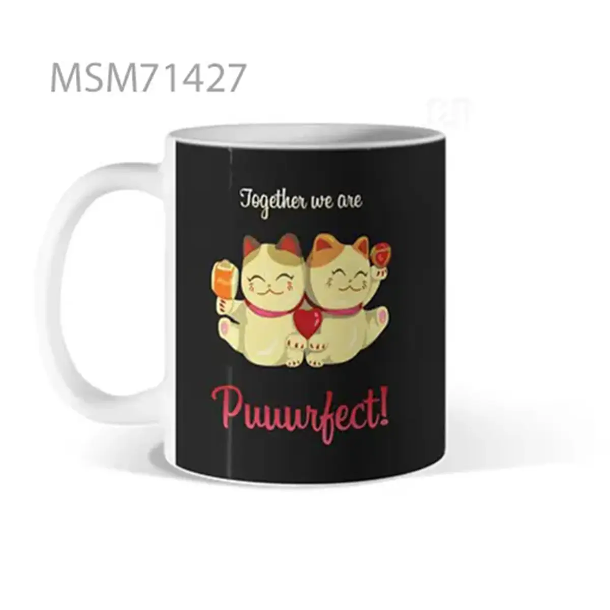 Twin Cats “Puuurfect Together” Mug
