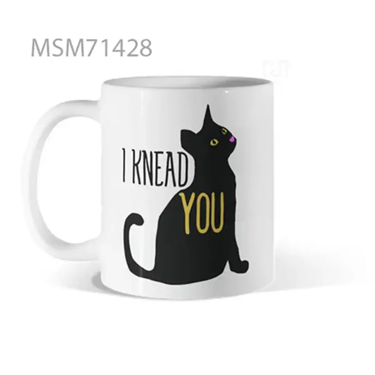 Black Cat “I Knead You” Mug