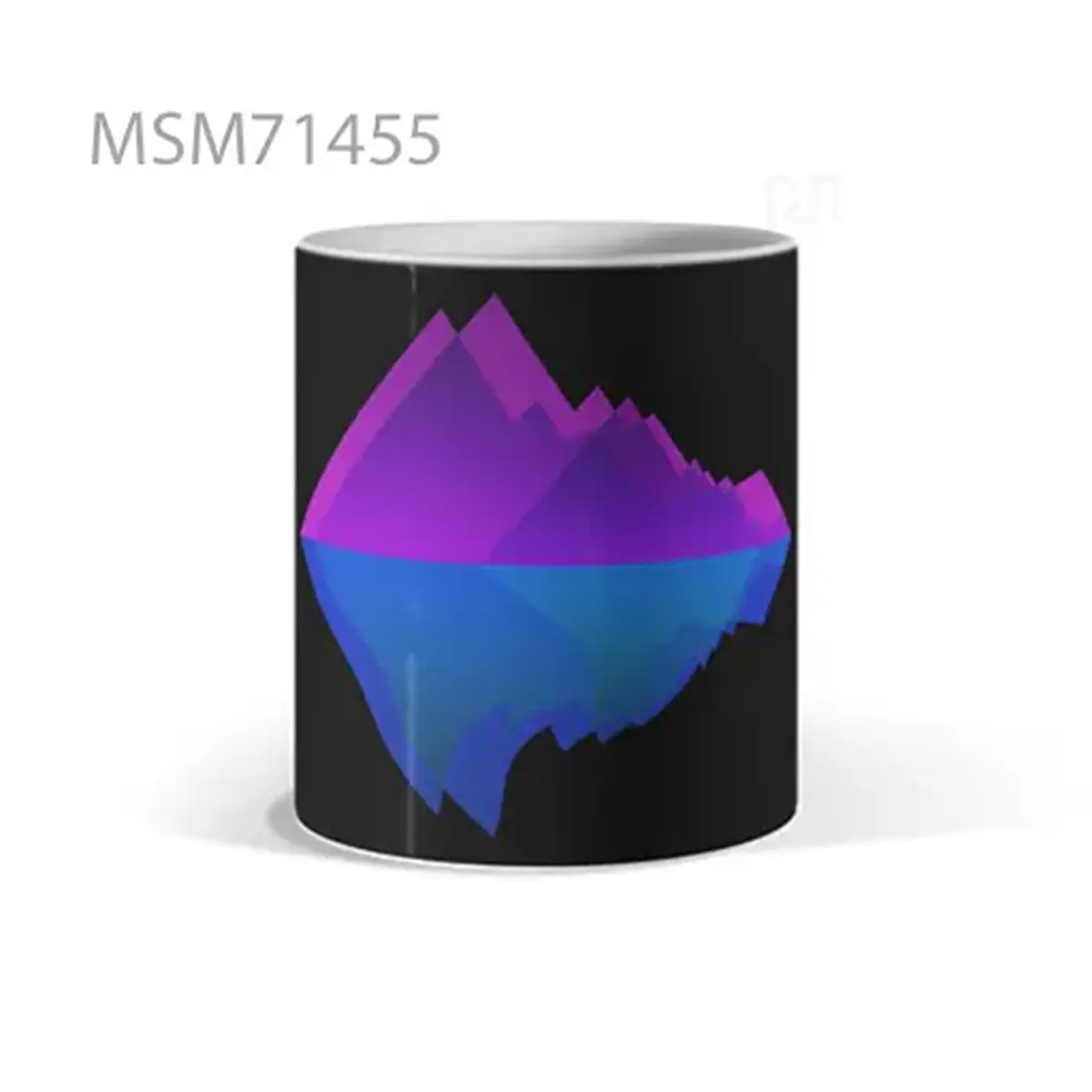 Retro Synthwave Mountains Mug