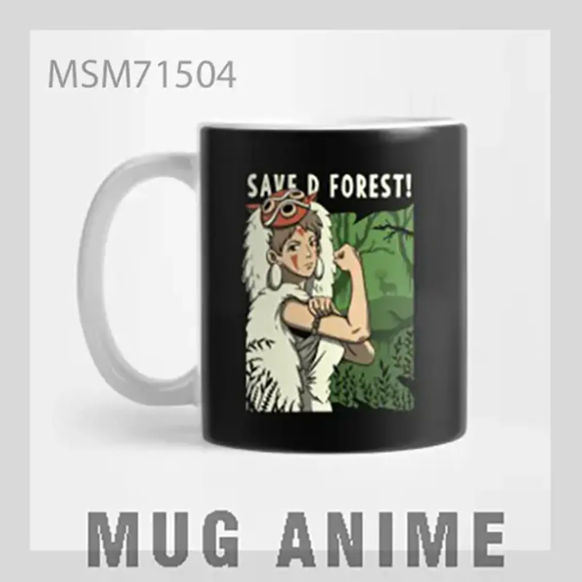 Save the Forest Anime Style Mug