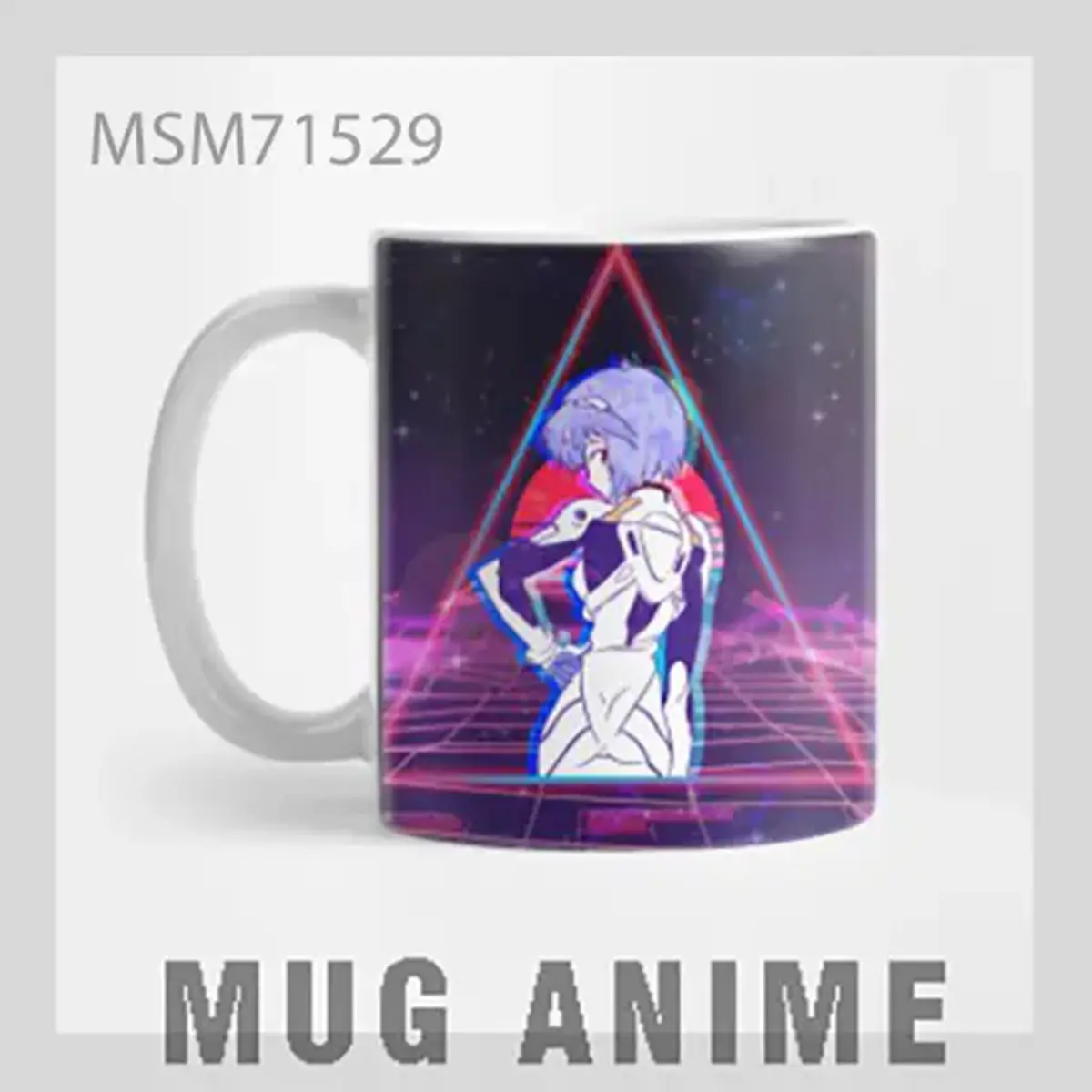 Neon Cyberpunk Girl Mug