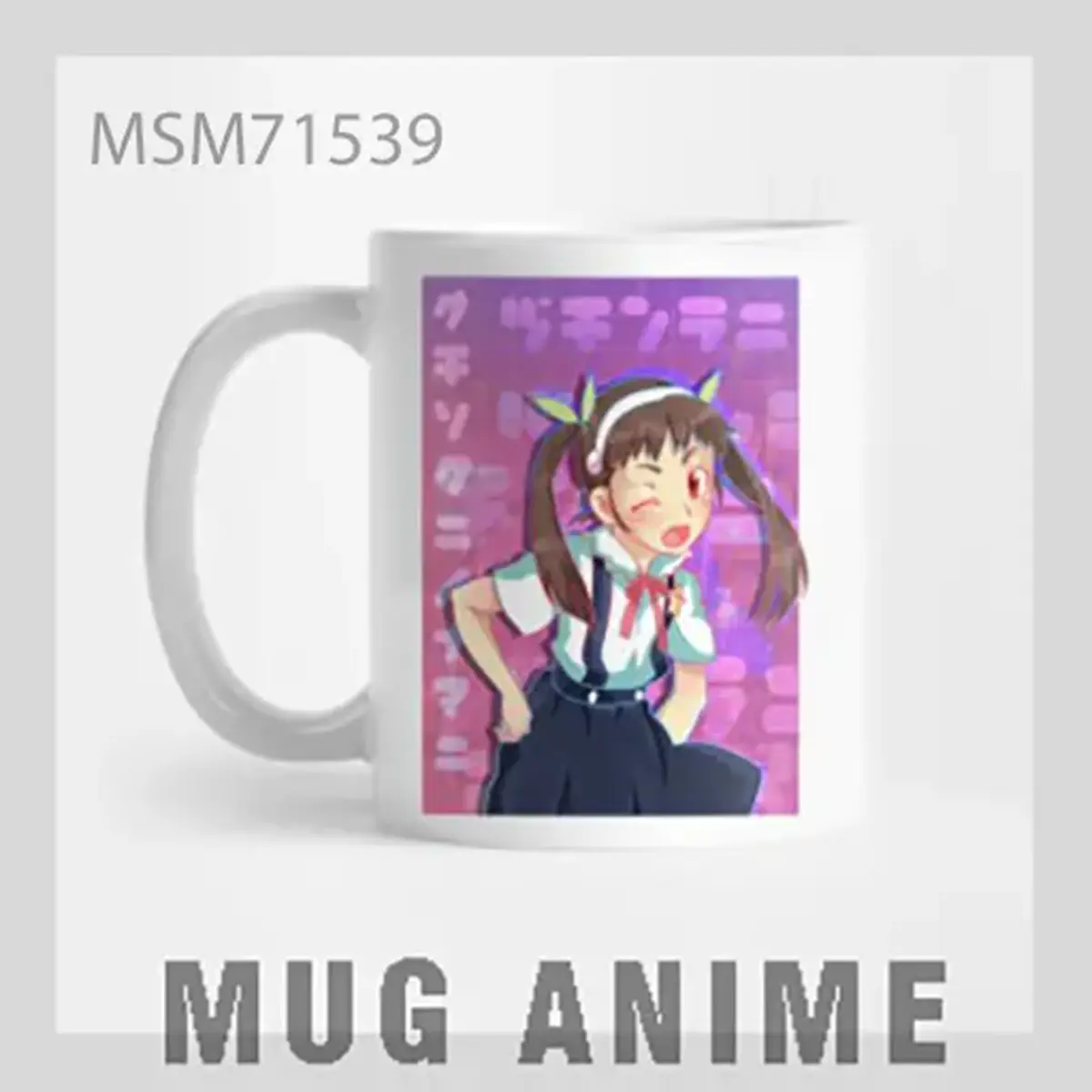 Anime Girl with Headphones Mug