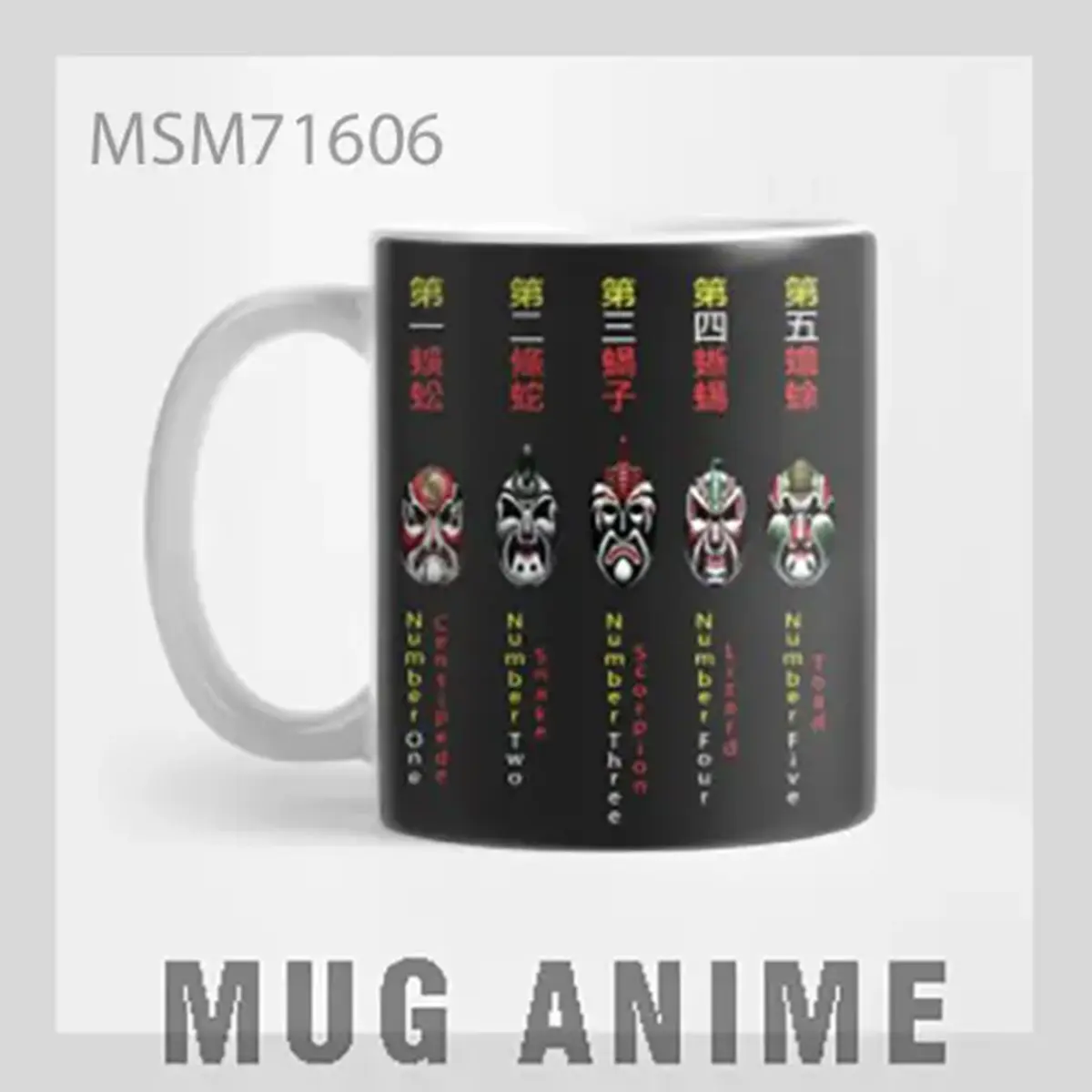 Anime Weapon Grid Mug