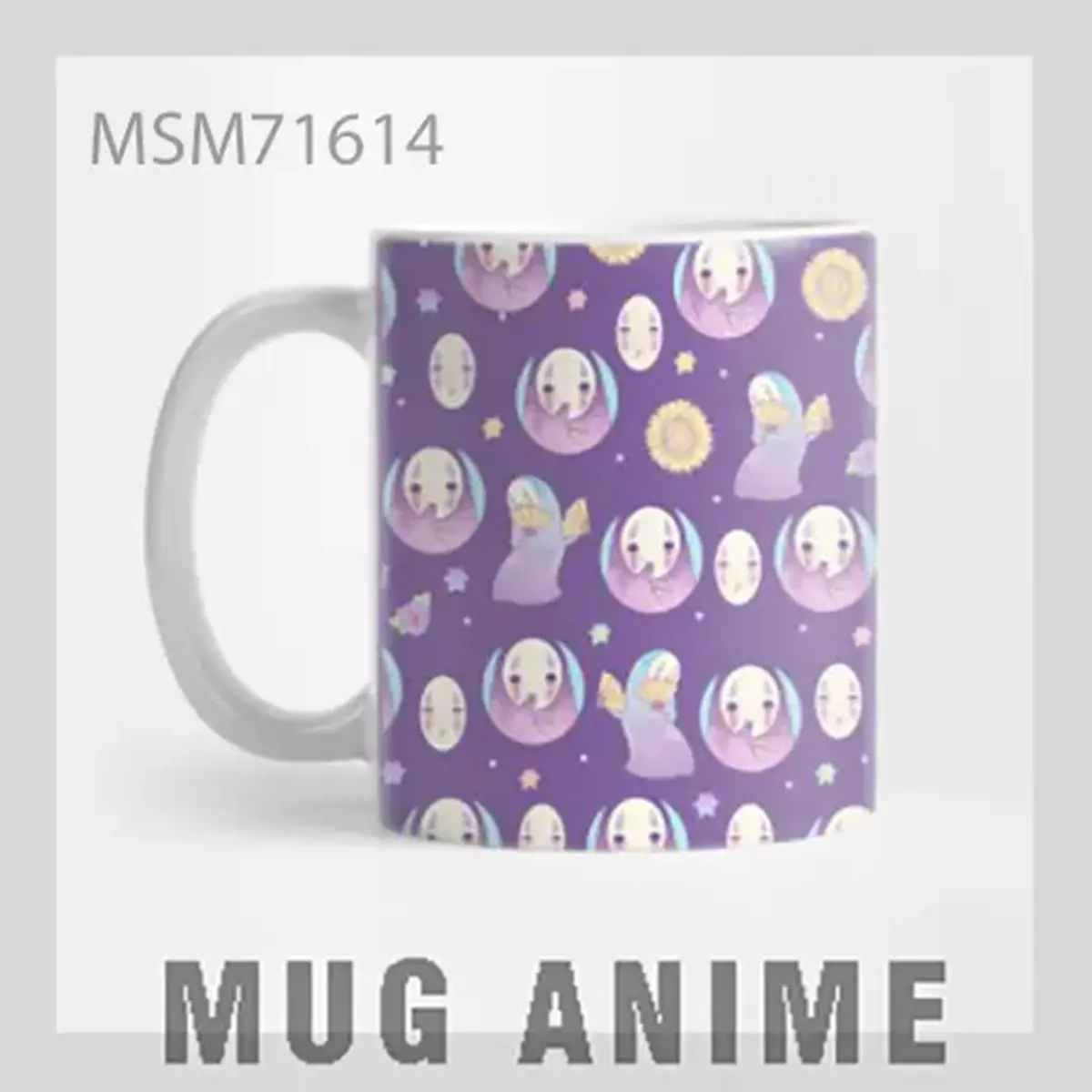 Purple Pattern Anime Mug