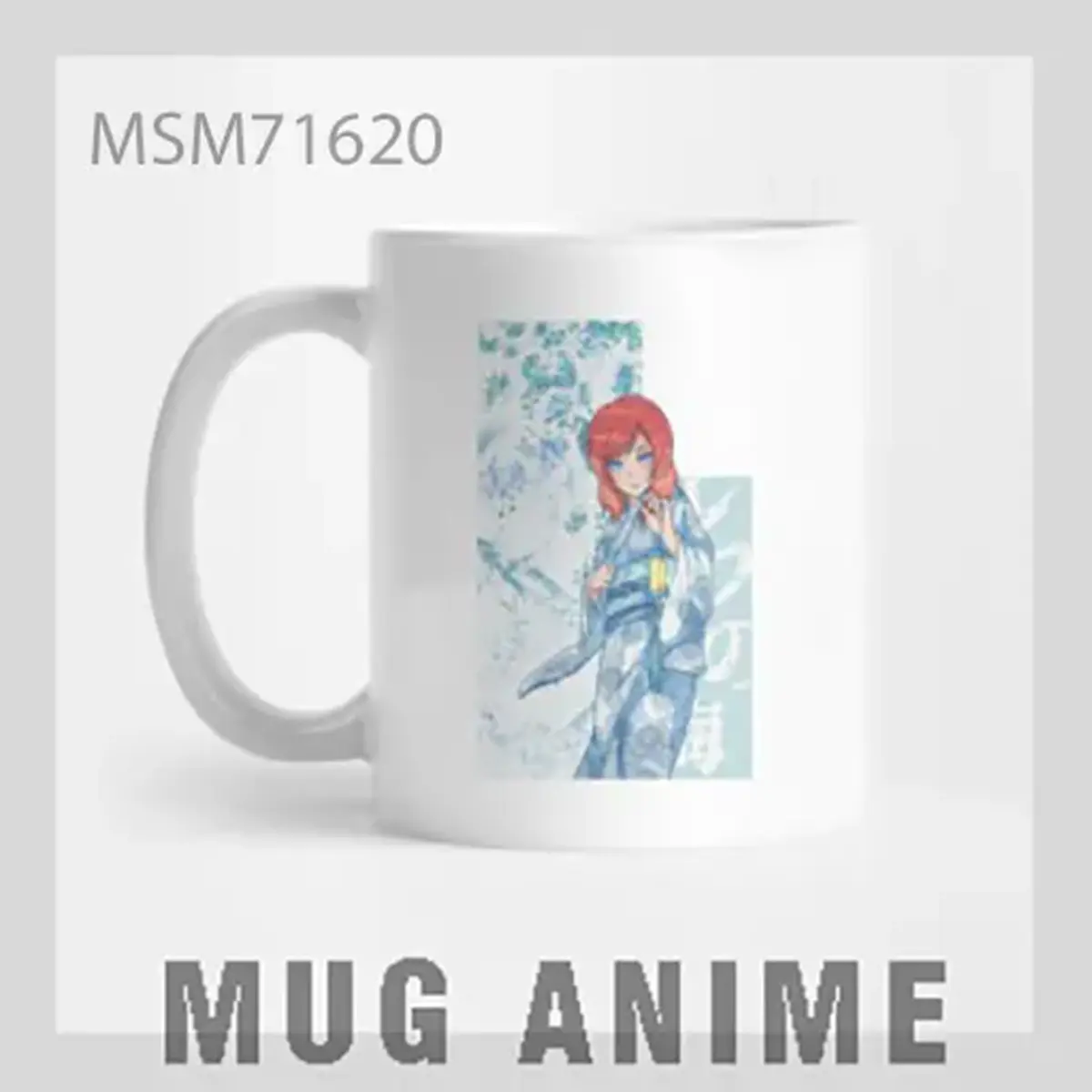Blue Anime Character Mug