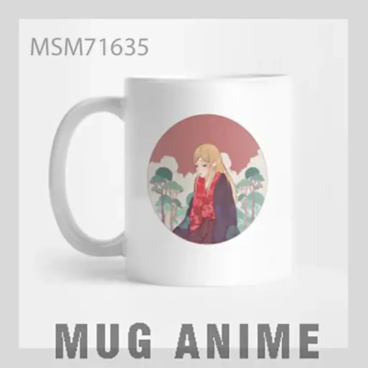 Anime Couple Silhouette Mug