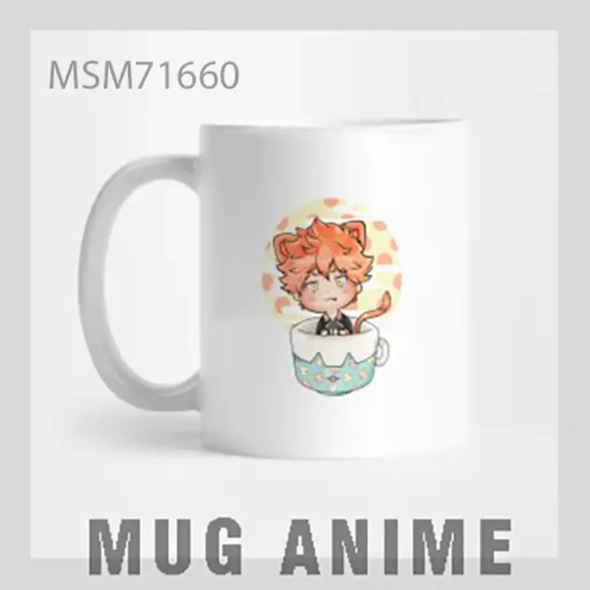 Orange Haired Anime Character Mug