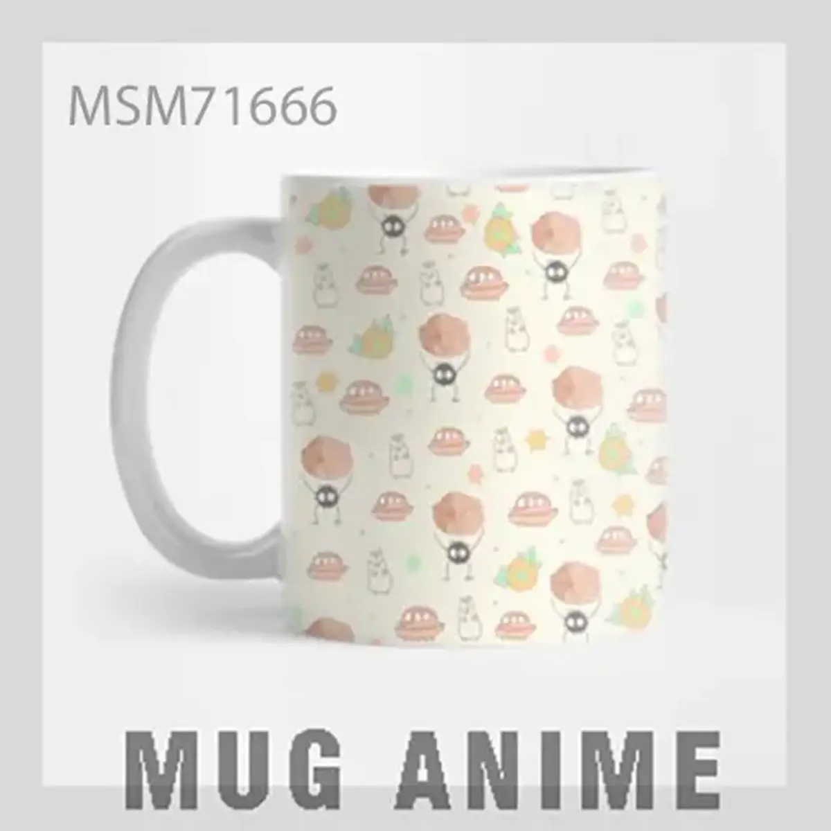 Scattered Anime Pattern Mug
