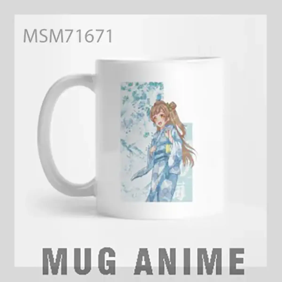 Green Hat Anime Character Mug