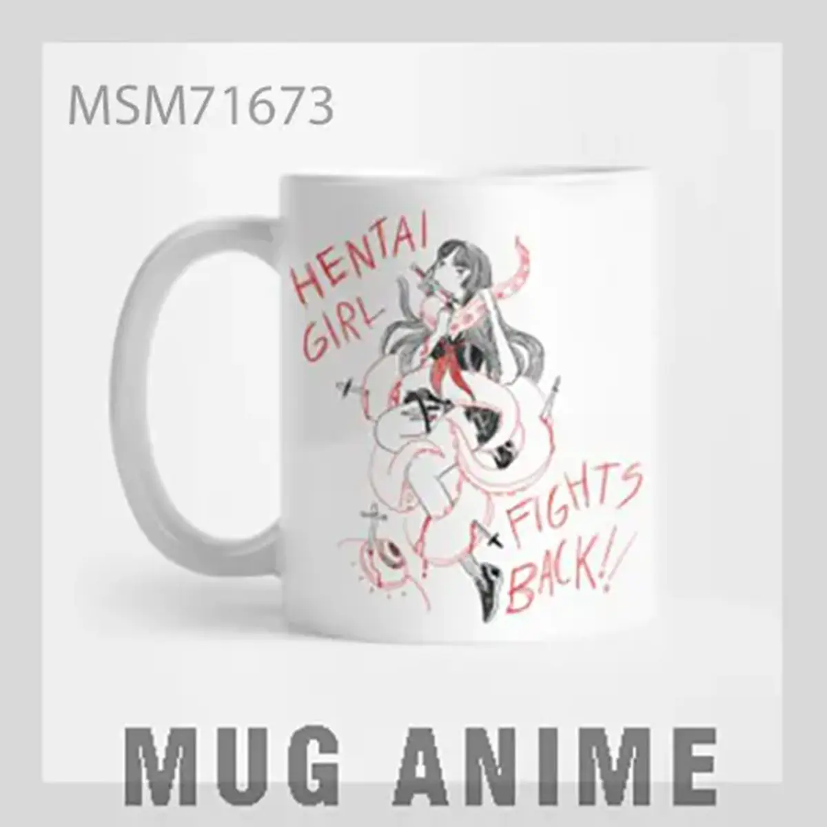 Pink Haired Anime Girl Mug