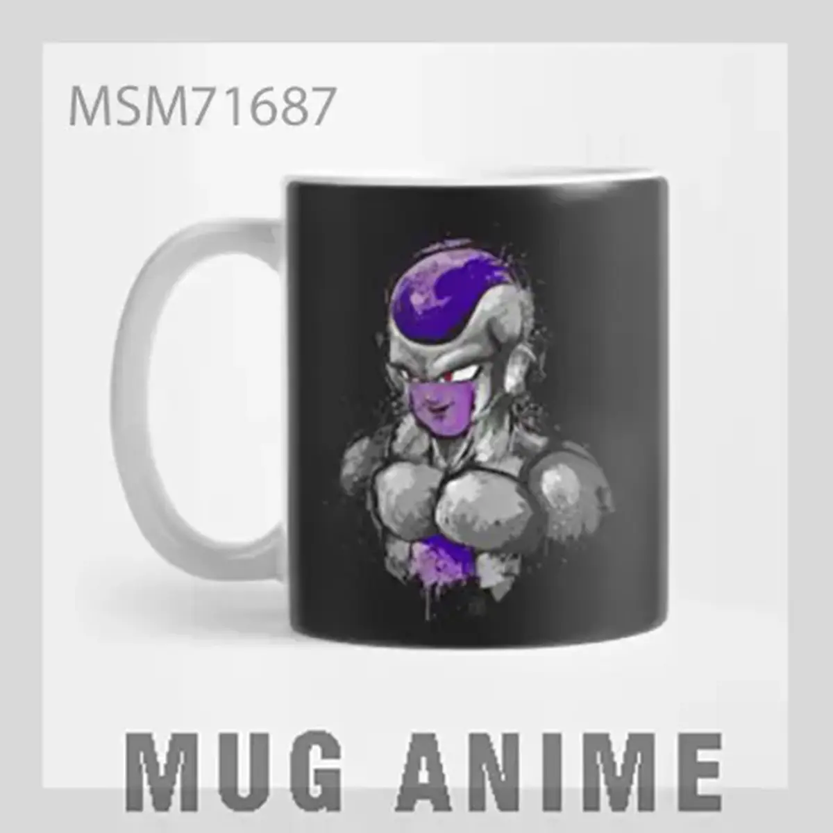 White Haired Anime Character Mug