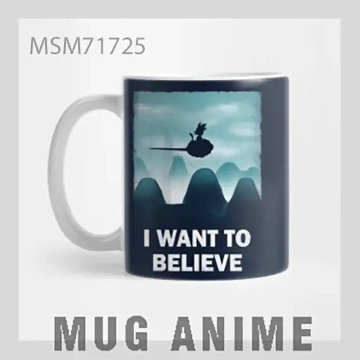I Want to Believe Anime Mug