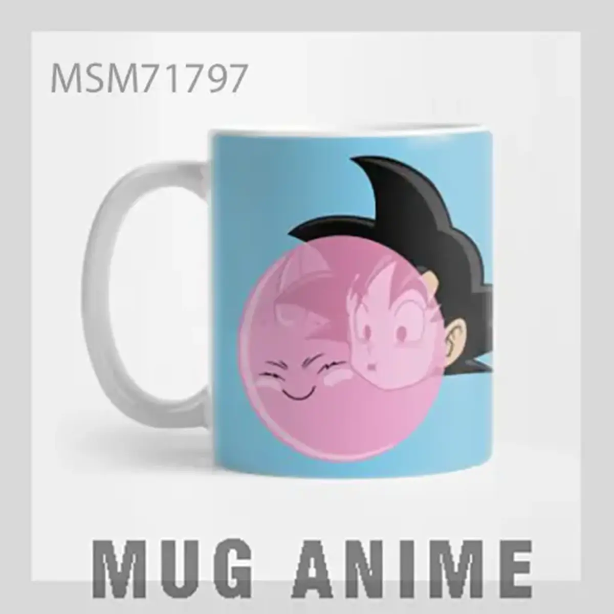 Pink Anime Character Mug