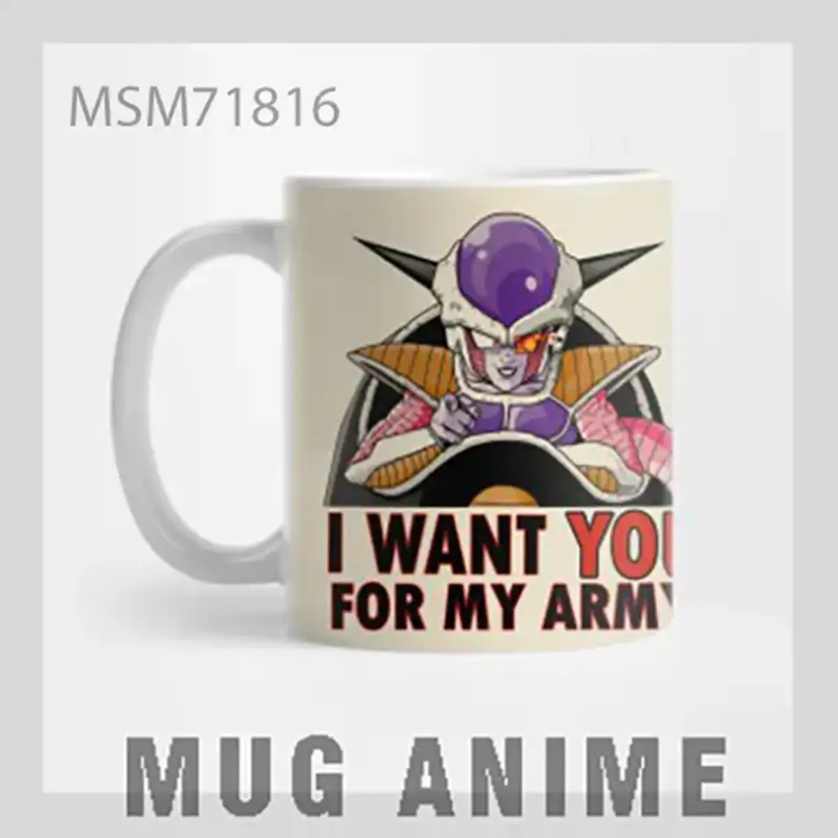 Dragon Ball Z Frieza I Want You Mug
