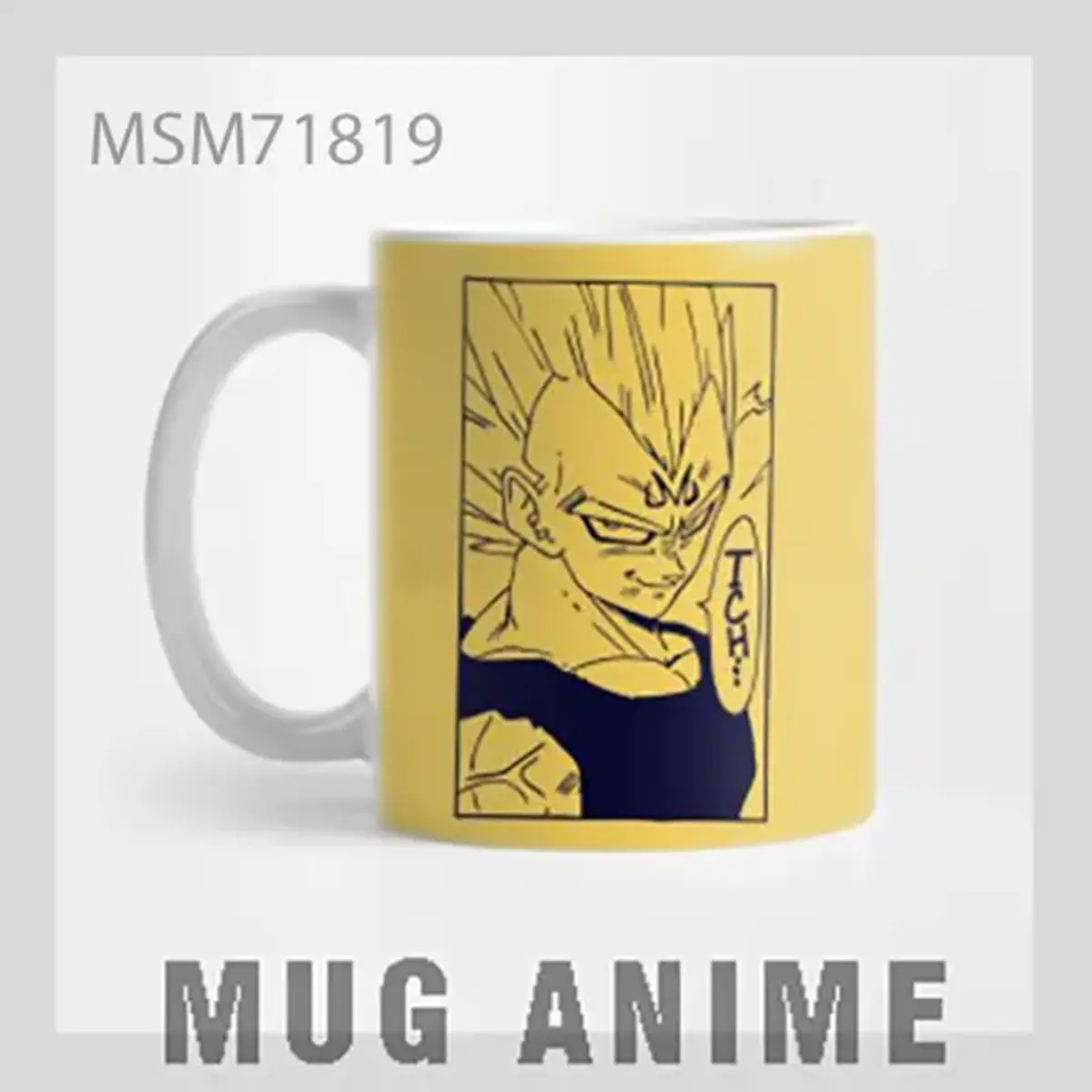 Dragon Ball Z Vegeta Golden Mug