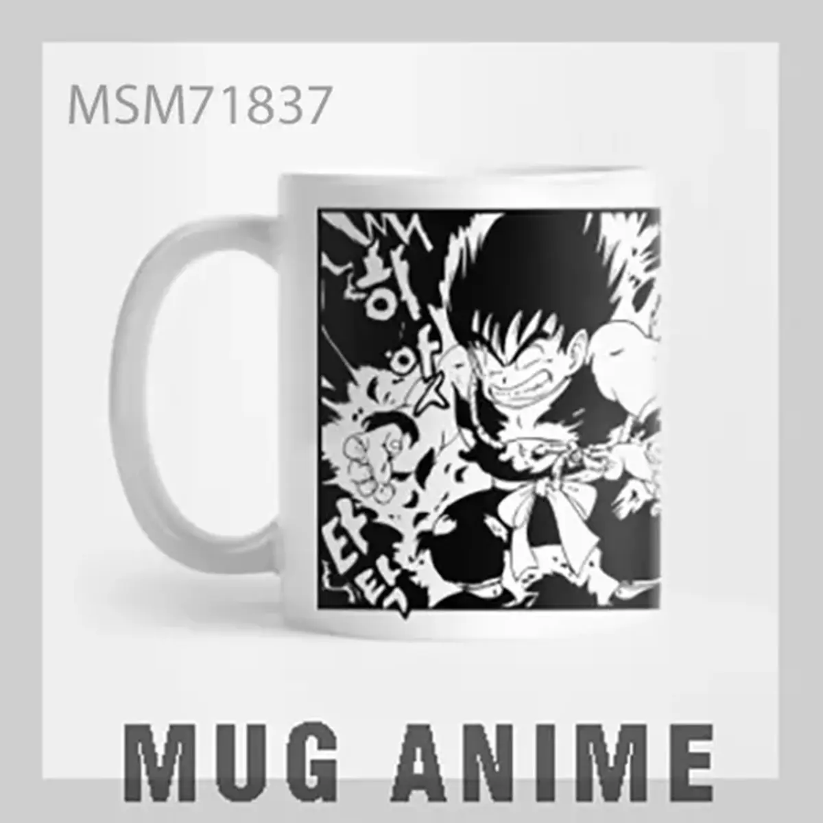 Dragon Ball Z Black & White Goku Mug