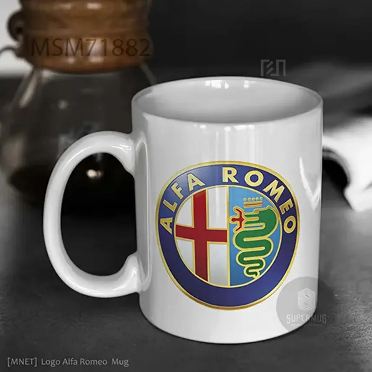 Simbol Alfa Romeo V3 Logo Mobil – Ikon Super Mug