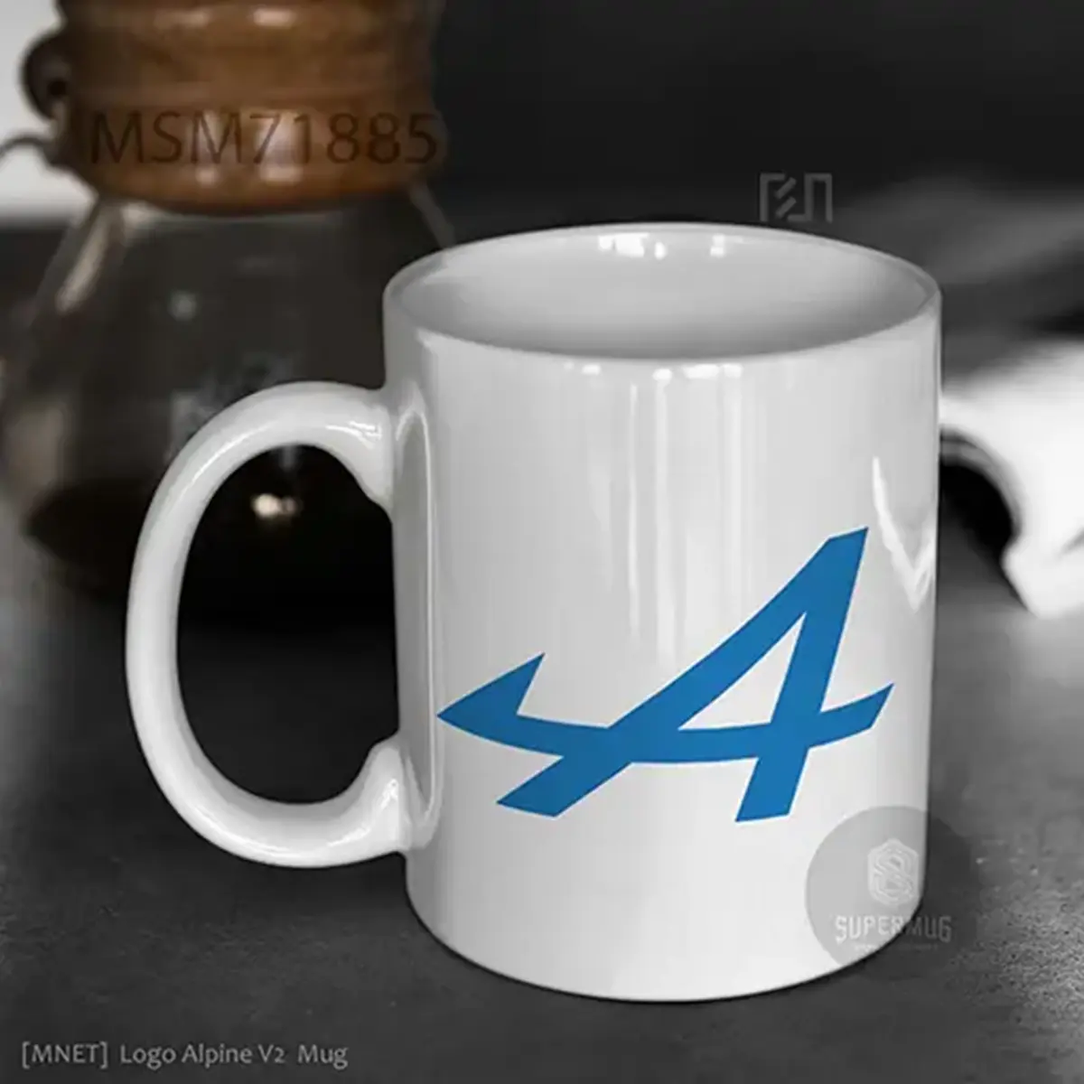 Simbol Alpine Logo Mobil – Ikon Super Mug