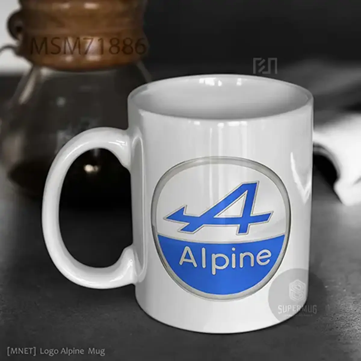 Simbol Alpine V2 Logo Mobil – Ikon Super Mug