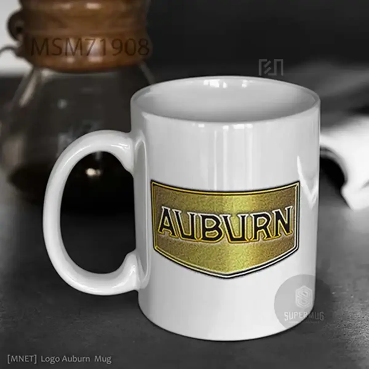 Simbol Auburn Logo Mobil – Ikon Super Mug