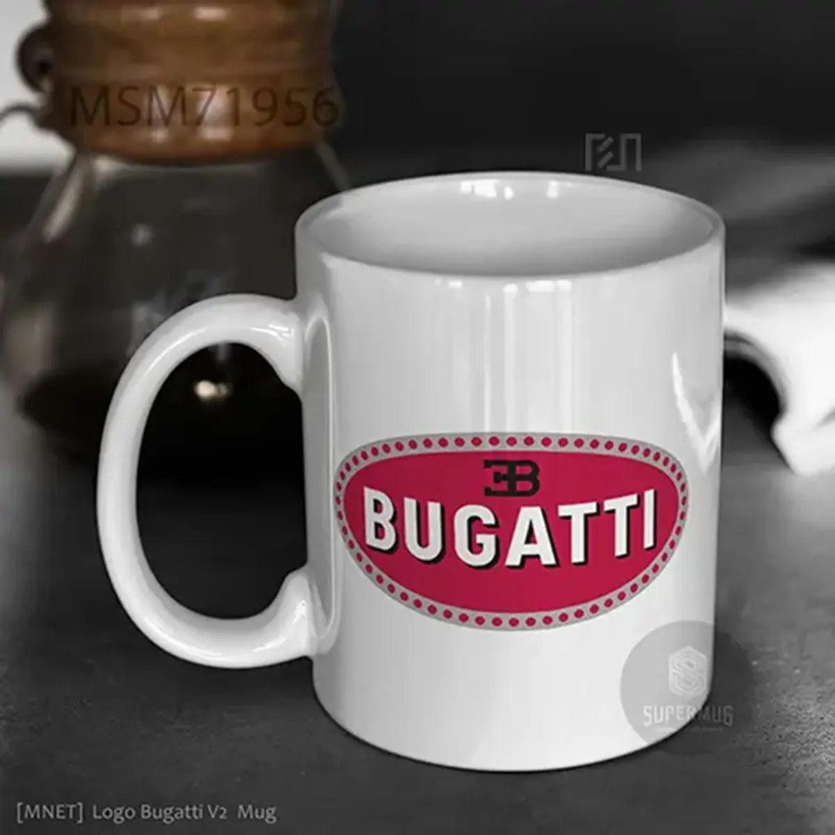 Bugatti Logo Mobil – Ikon Super Mug