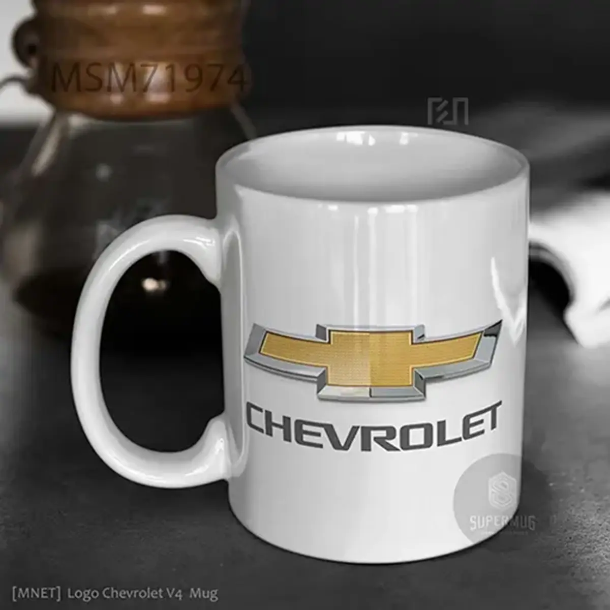 Chevrolet V4 Logo Mobil – Ikon Super Mug