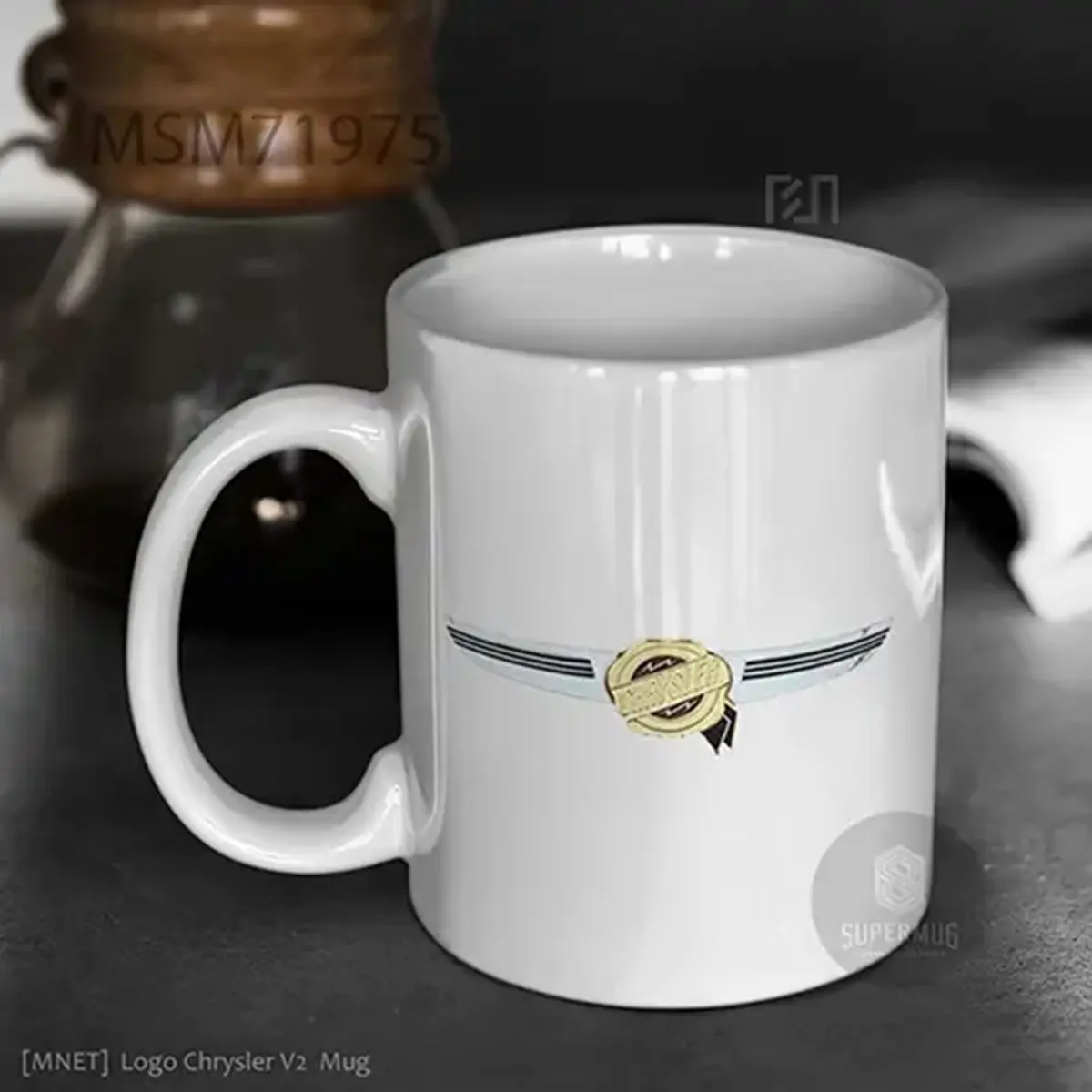 Chrysler V2 Logo Mobil – Ikon Super Mug