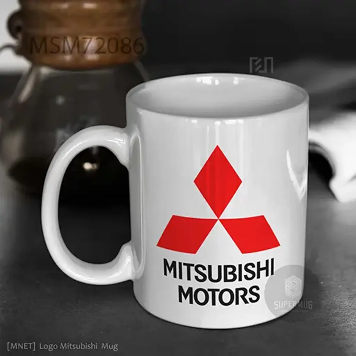 Mitsubishi Logo Mobil – Ikon Super Mug