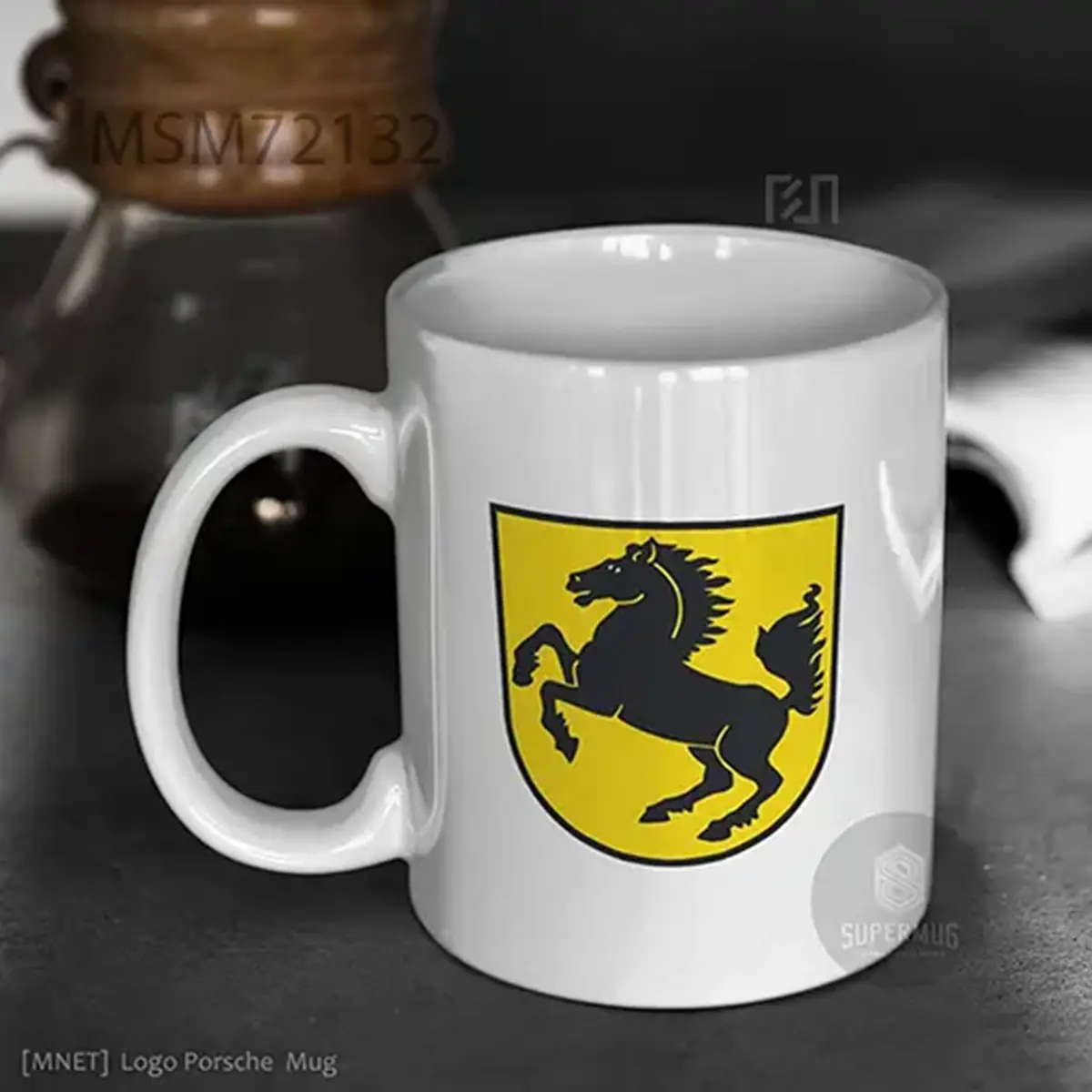 Porsche V6 Logo Mobil Mug