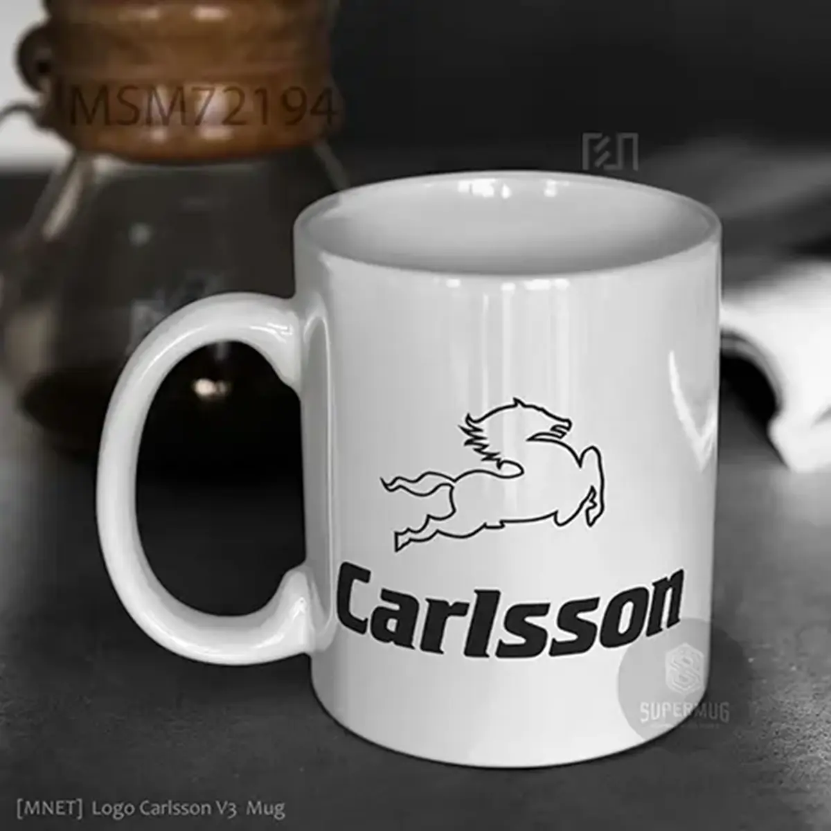 Carlsson V2 Logo Mobil – Ikon Super Mug