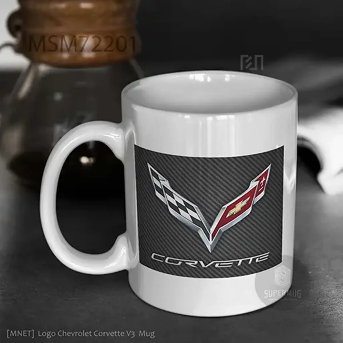 Chevrolet Corvette Logo Mobil – Ikon Super Mug