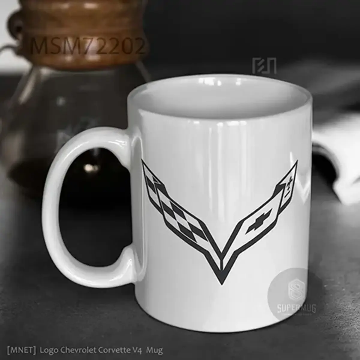 Chevrolet Corvette V3 Logo Mobil – Ikon Super Mug