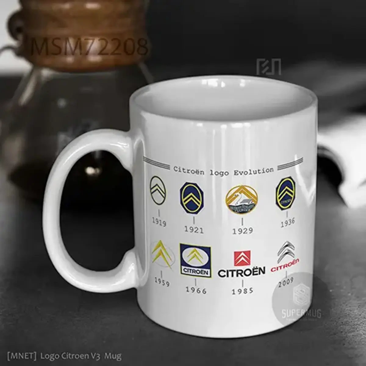Citroën V2 Logo Mobil – Ikon Super Mug