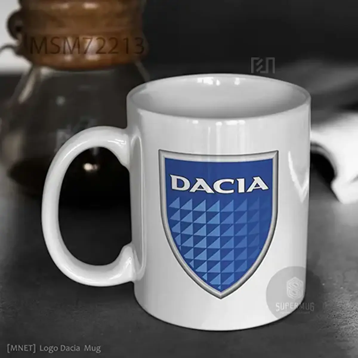 Dacia V2 Logo Mobil – Ikon Super Mug