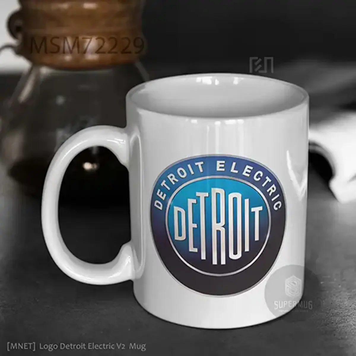 Detroit Electric V2 Logo Mobil – Ikon Super Mug