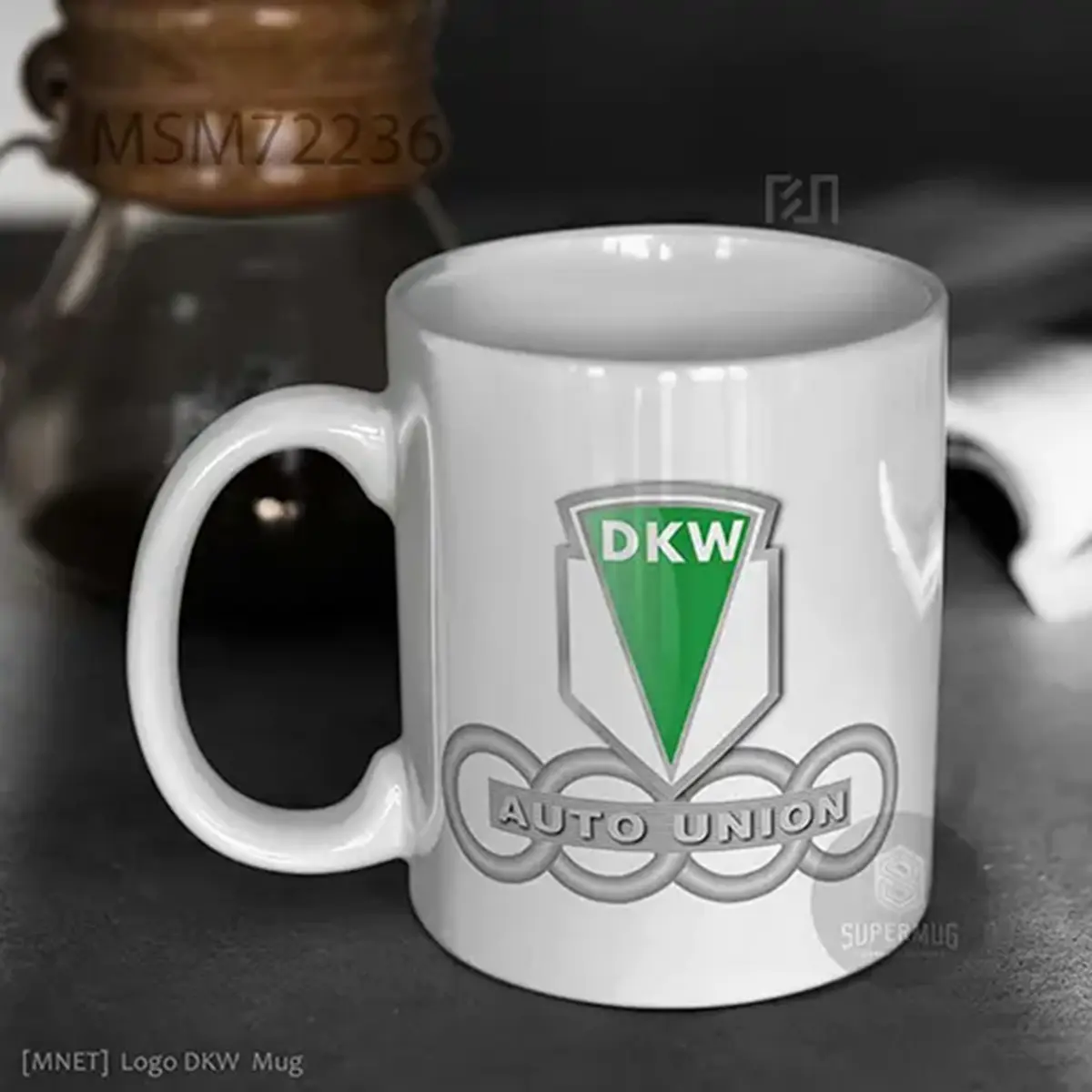 DKW V2 Logo Mobil – Ikon Super Mug