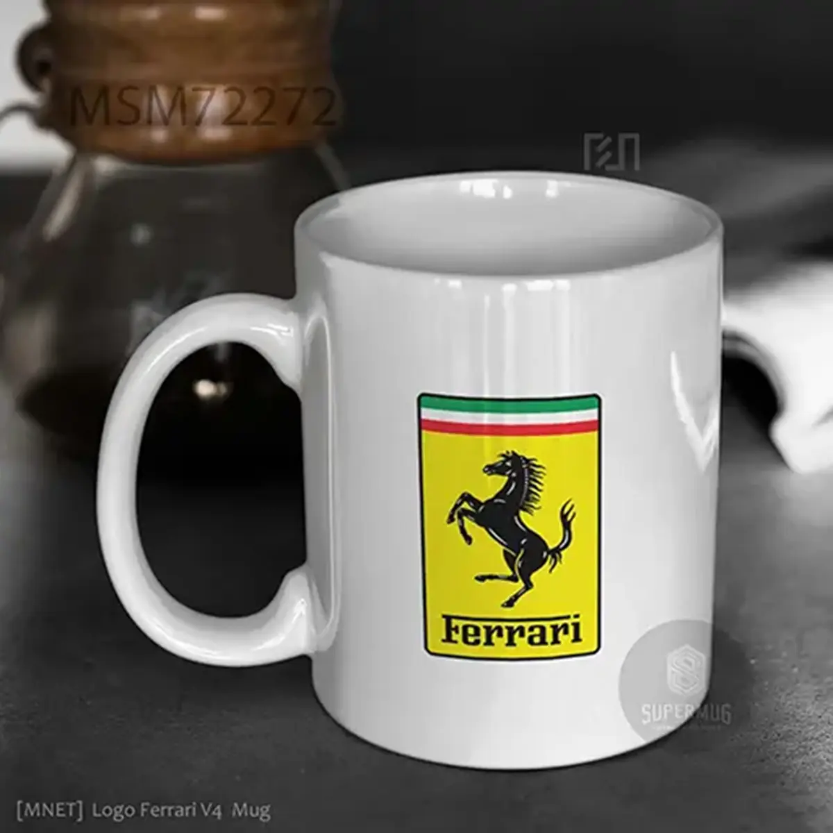 Simbol Ferrari V4 Logo Mobil – Ikon Super Mug