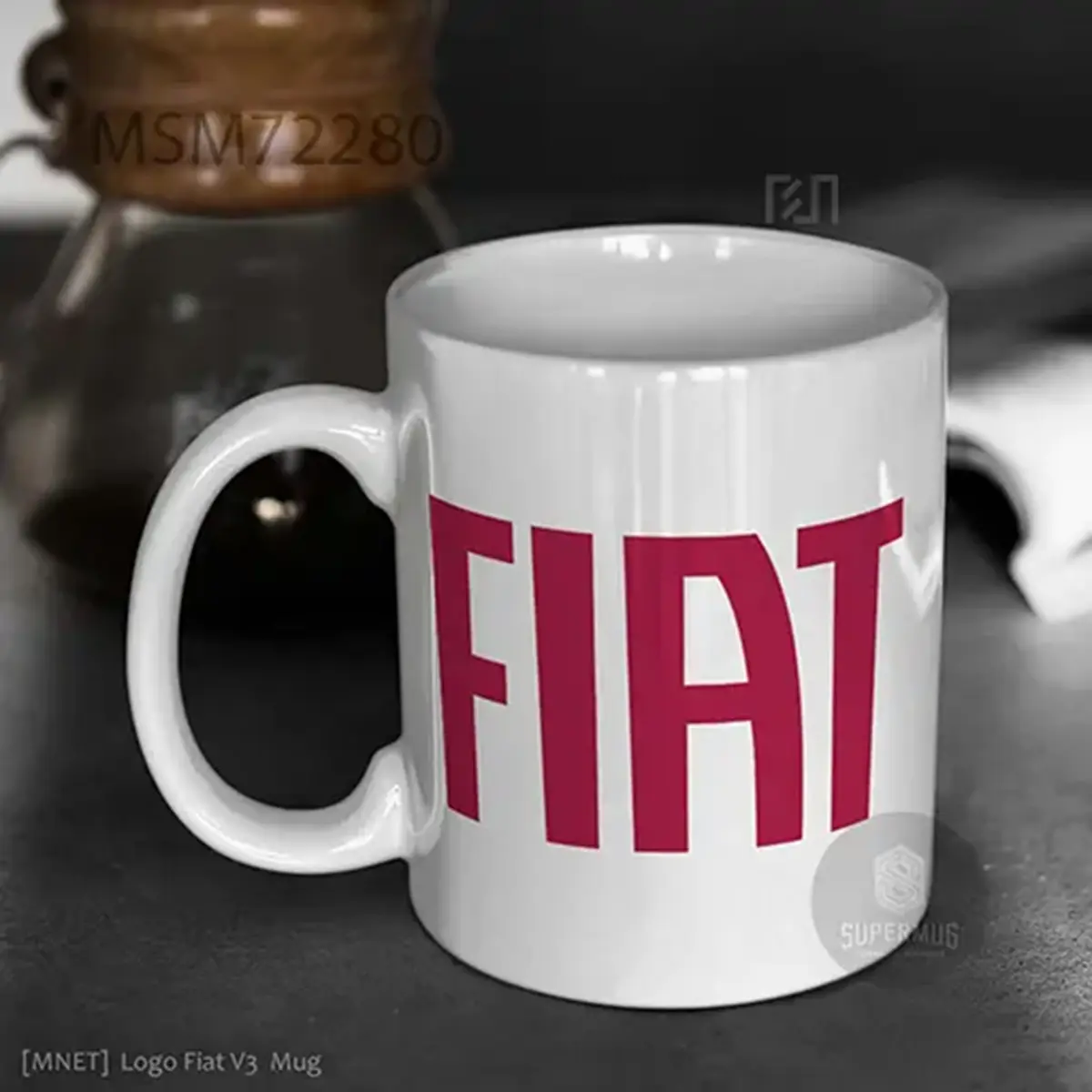 Simbol Fiat V3 Logo Mobil – Ikon Super Mug