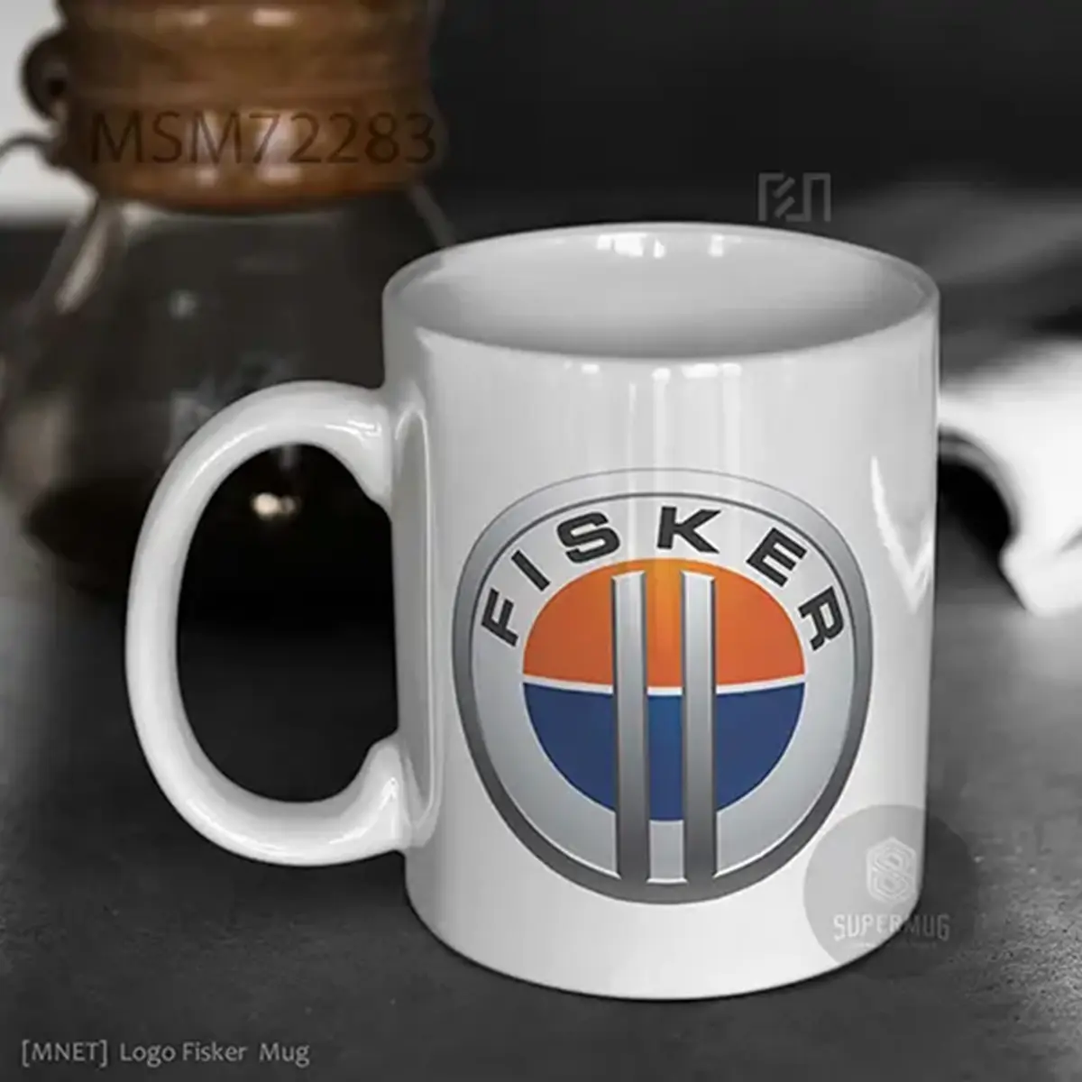 Simbol Fisker Logo Mobil – Ikon Super Mug