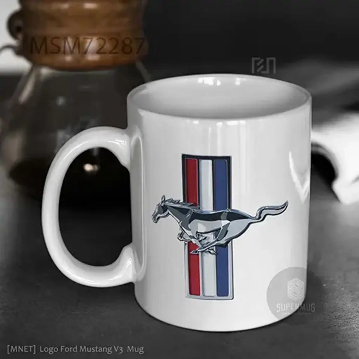 Simbol Ford Mustang V3 Logo Mobil – Ikon Super Mug